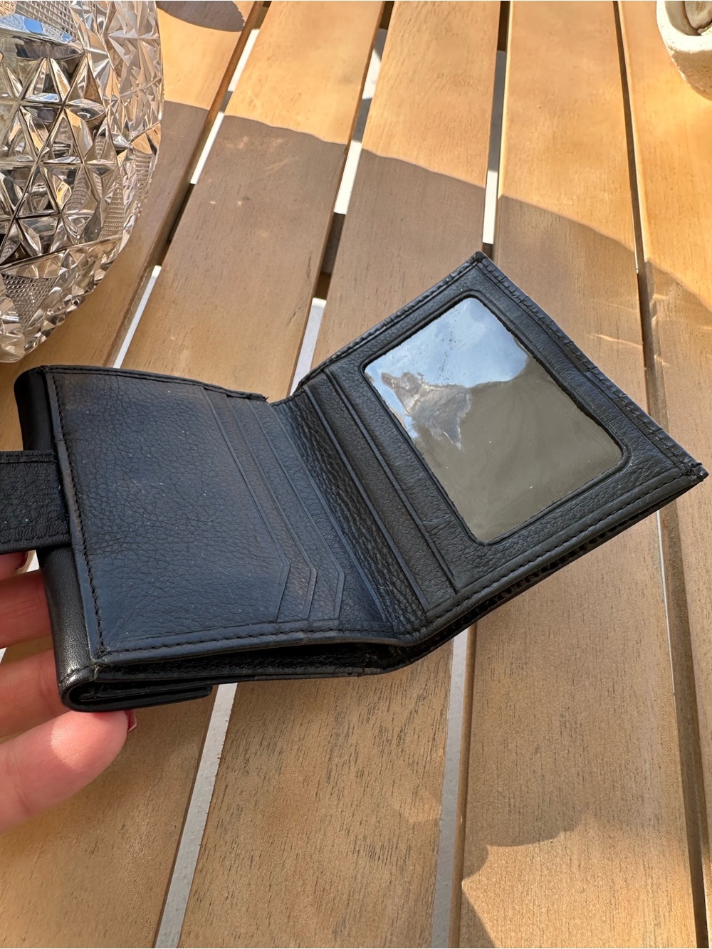Brighton Black Authentic Small  Leather Heart-Accent Women's Wallet - Picture 10 of 11